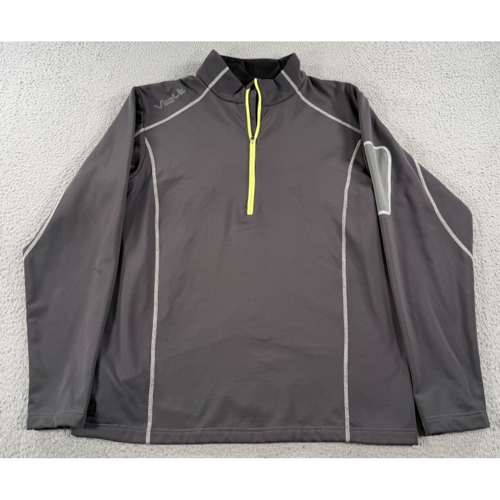 Volt Resistance Zero Layer Shirt Men's Large Gray 5V Thermal Heated Quarter Zip